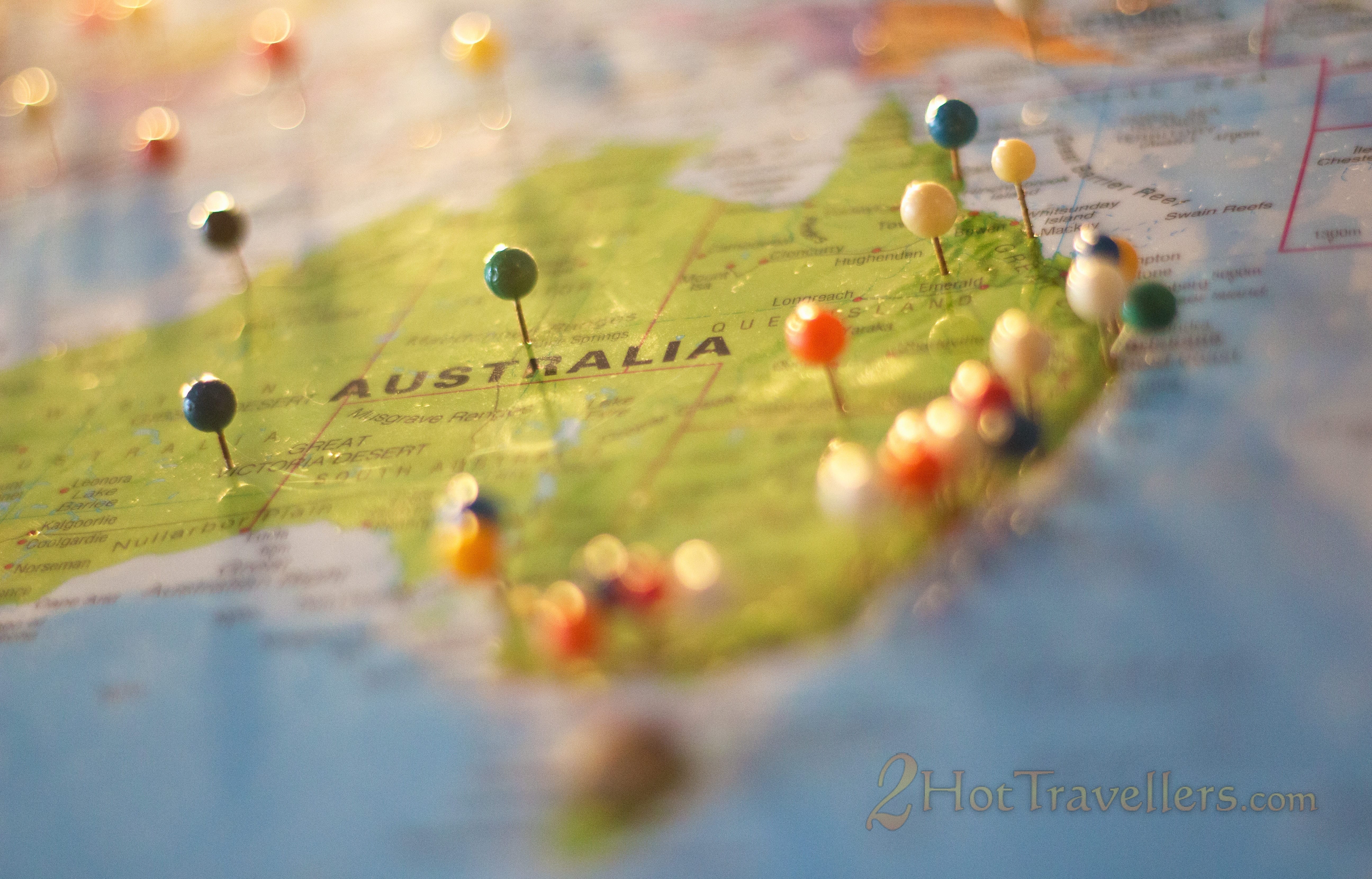Travel Blog Australia - map