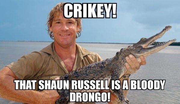 crikey-bloody drongo Aussie slang words