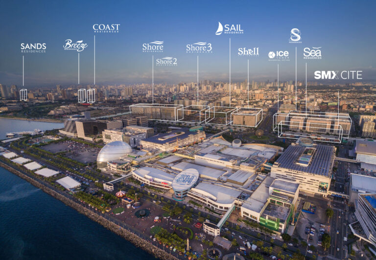 SM Mall of Asia complex on reclaimed bayfront land, a top thing to do in Manila for shopping, dining, and the MOA Eye Ferris wheel.