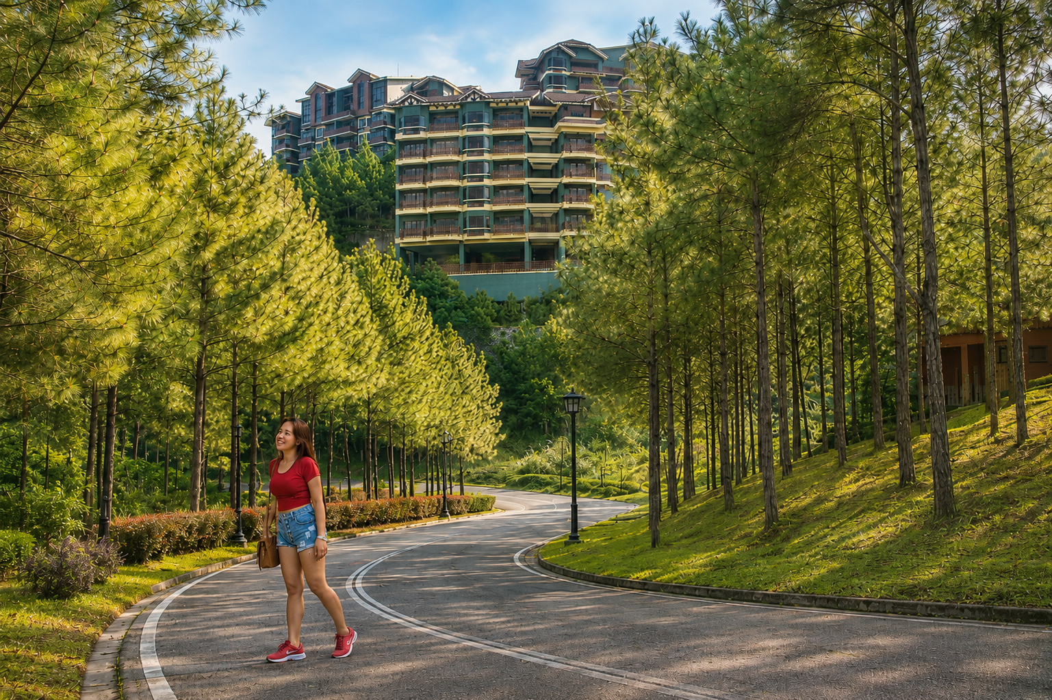 Crosswinds Swiss chalet style at Tagaytay tourist spots.