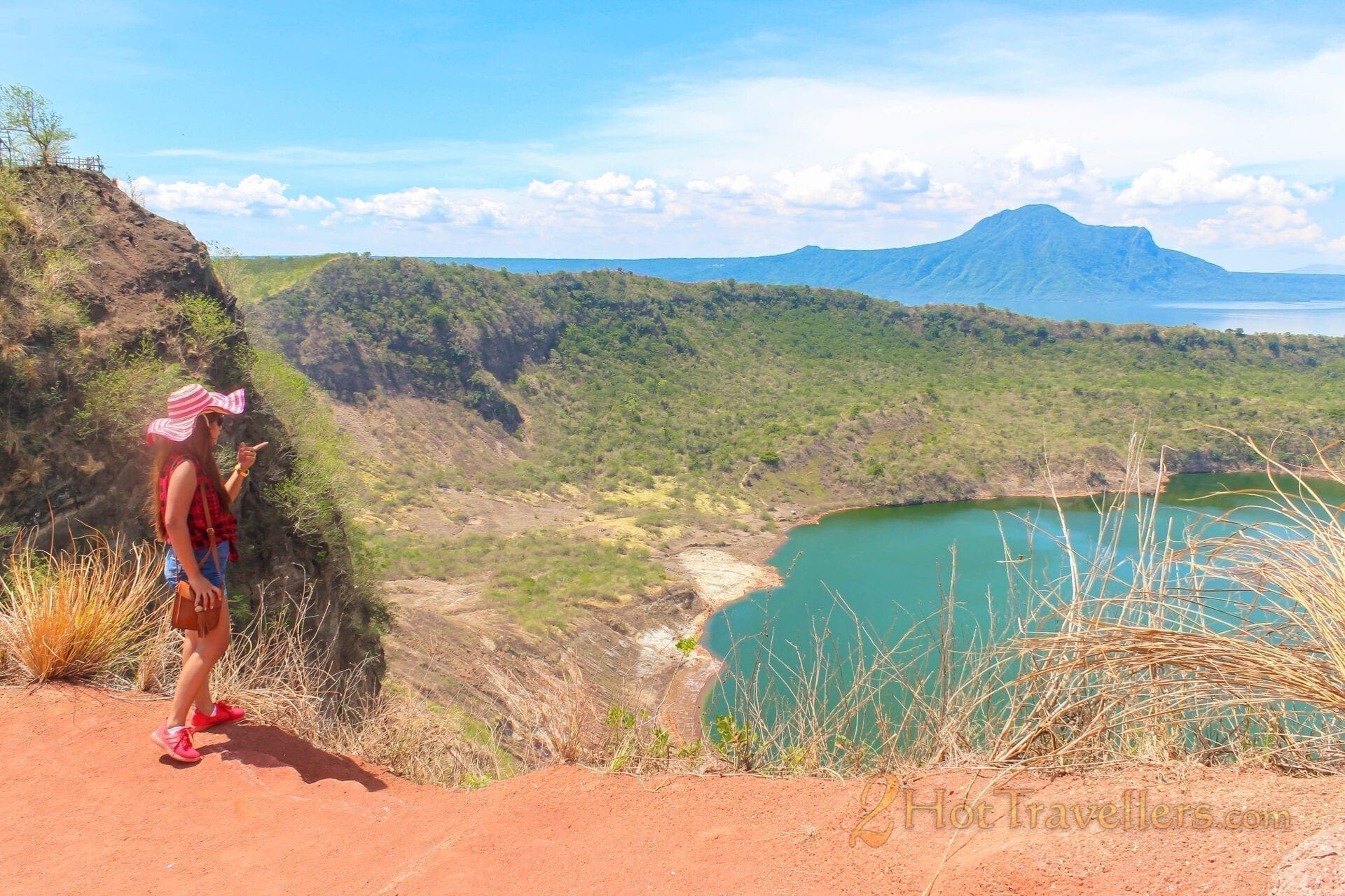 View of Taal Volcano from the Tagaytay ridge in the Philippines