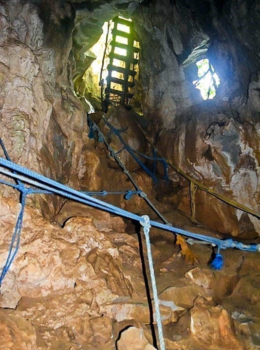 Ugong Rock Adventures - Cave ladder