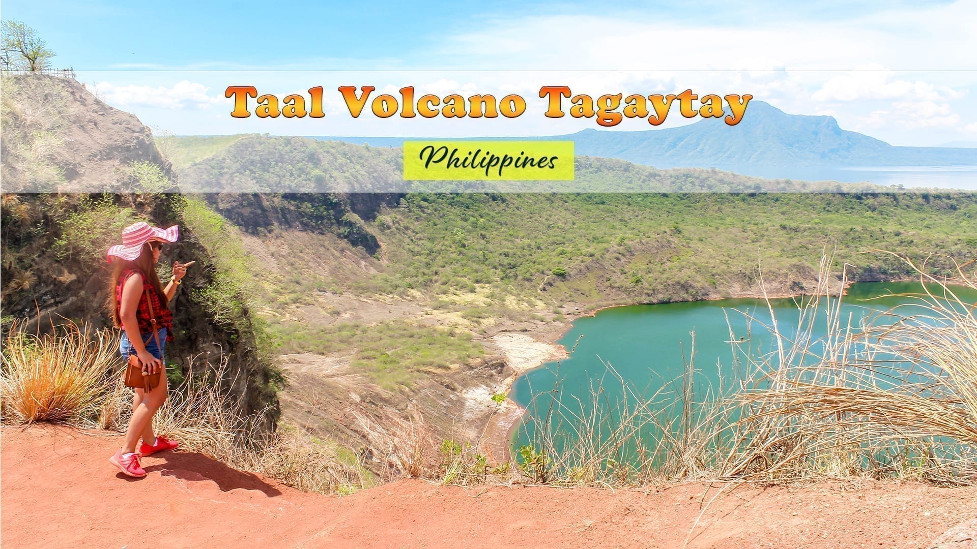Taal Volcano Tagaytay Cheche looking at the Crater