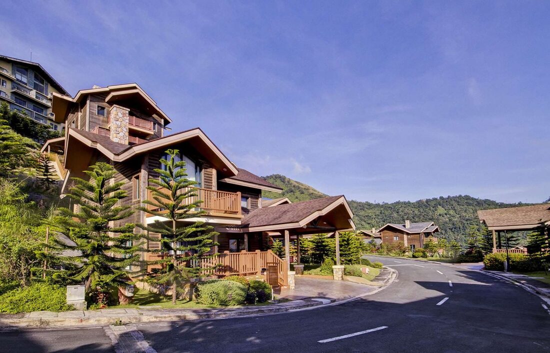 Tagaytay Highlands Woodlands luxury mountain homes surrounded by pine trees in Tagaytay