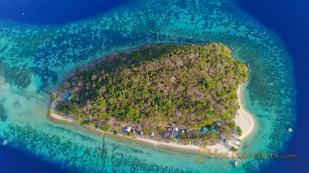 Banana Island Coron aerial view