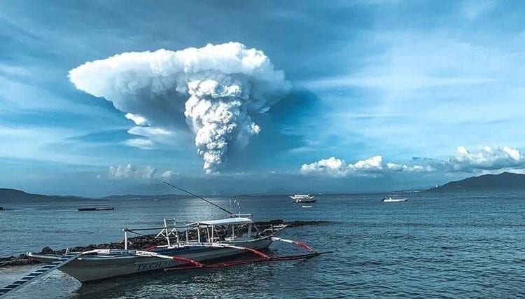 Taal Volcano eruption 2020