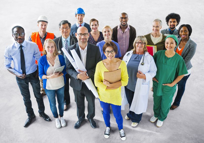 Australian slang regional and generational variation group of diverse professionals illustrating language differences across age culture and workplace in Australia showing sociolinguistic diversity