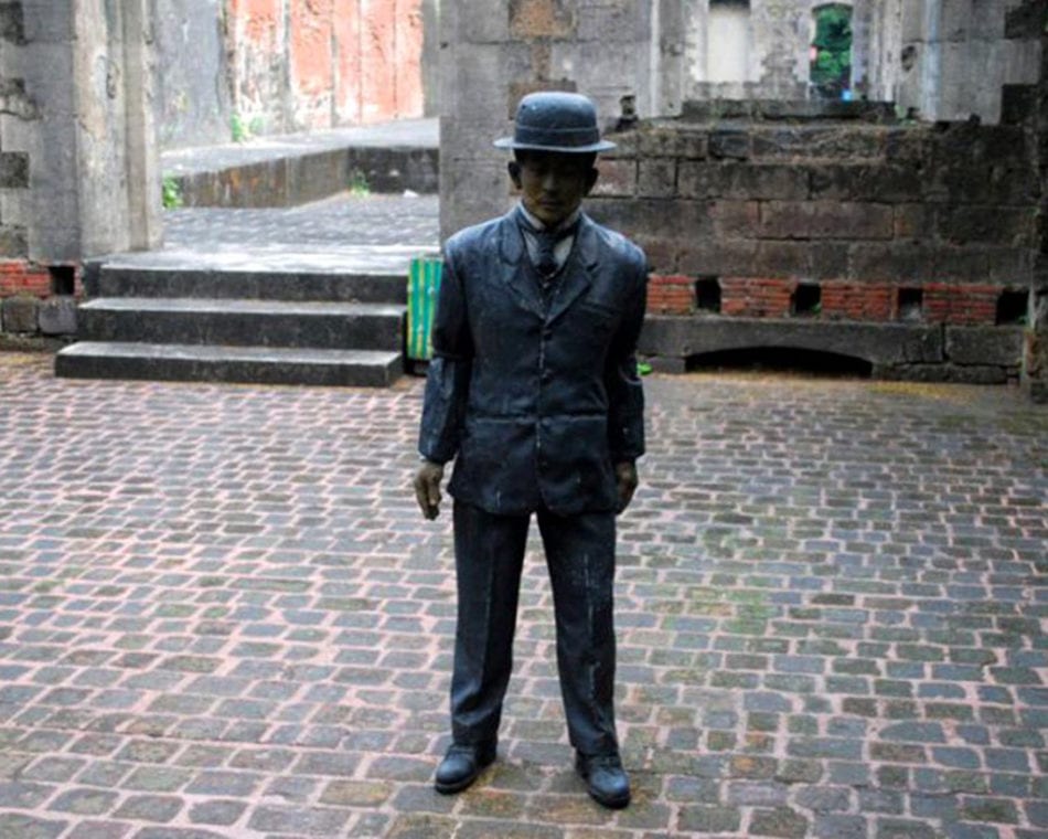 Iron Statue of Jose Rizal in his Prison Cell Fort Santiago Intramuros