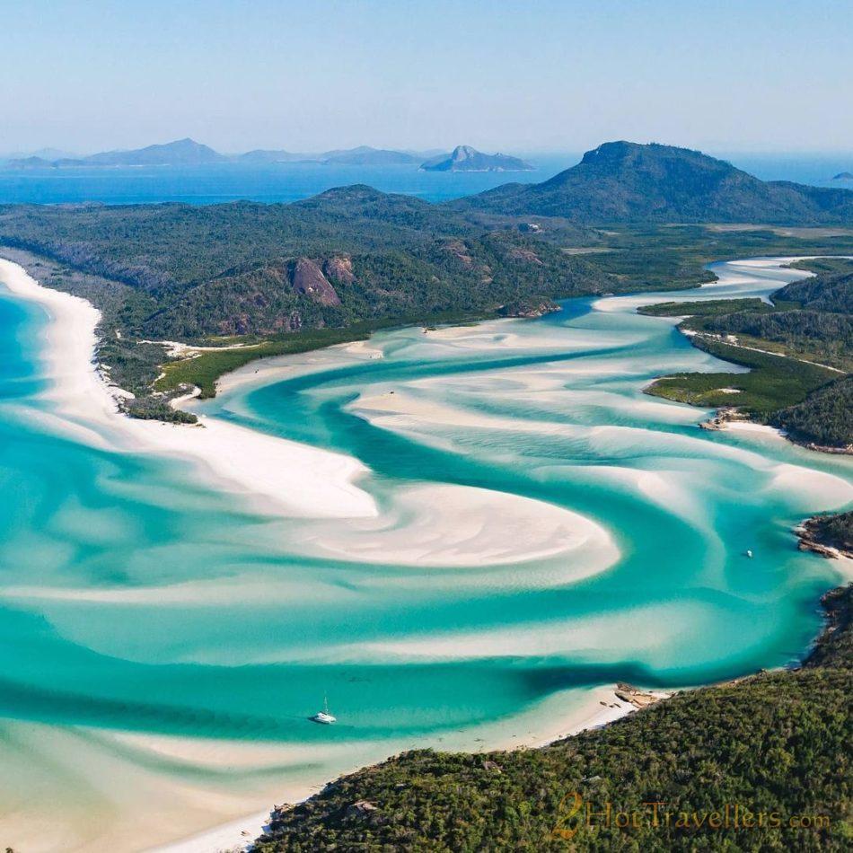 Best Places to Visit in Australia - Whitsunday aerial view