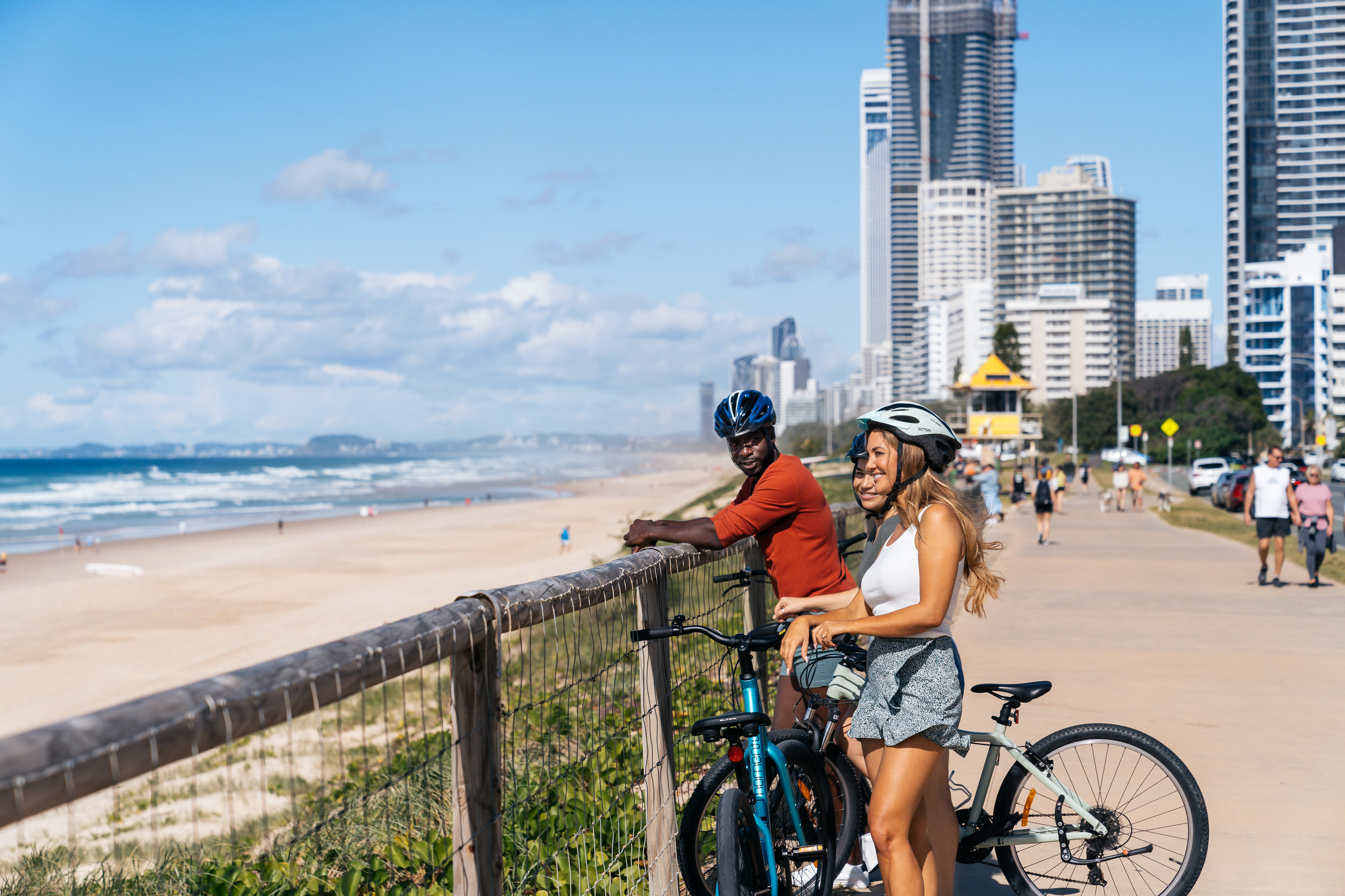 life in Australia beach tourism scene showing idealised lifestyle perception of Australia